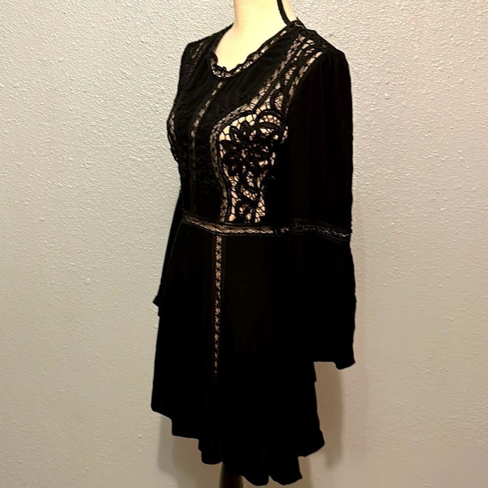 Hotel Particulier women’s mini lace long sleeve dress size M Made in Italy - Picture 5 of 17